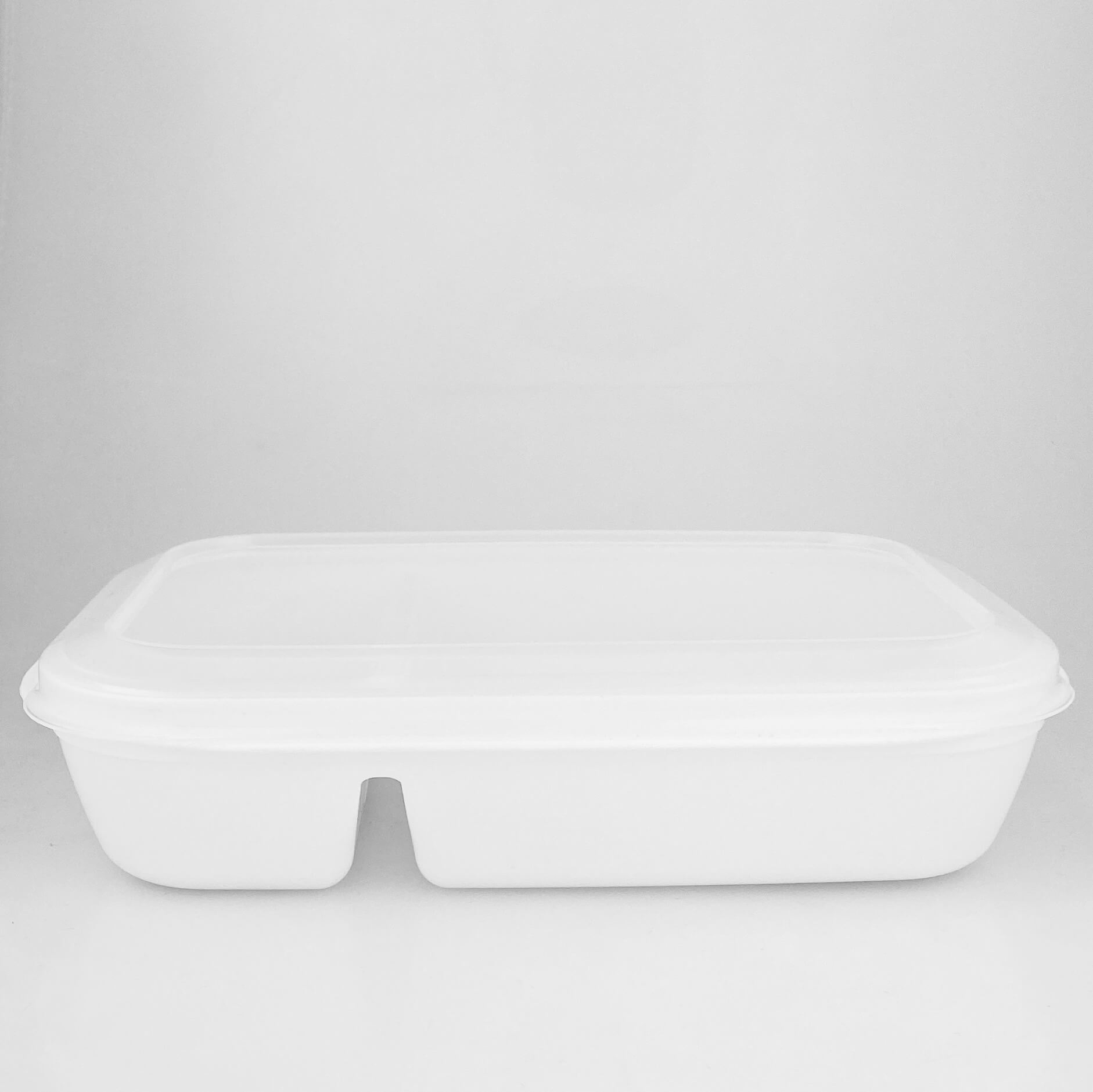 Ringo BOX 1000ml white square, 2 sections