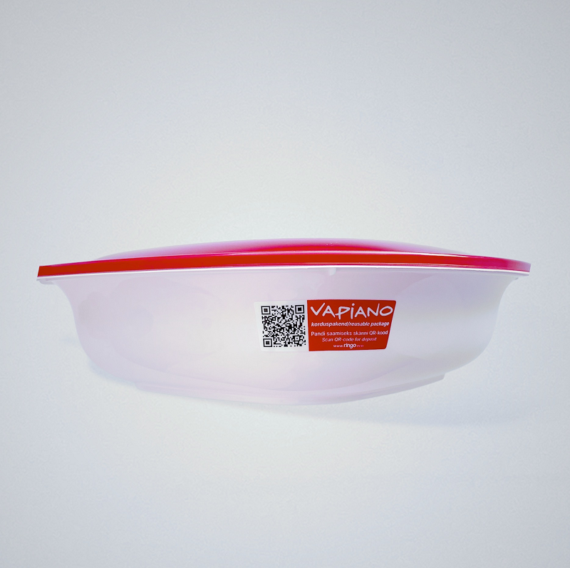 Ringo VAPIANO KARP 1000ml valge ovaalne