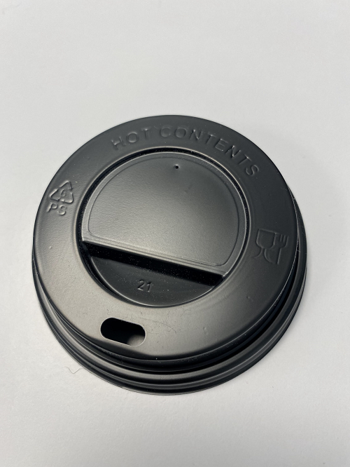 CUP LID 80mm black single-use